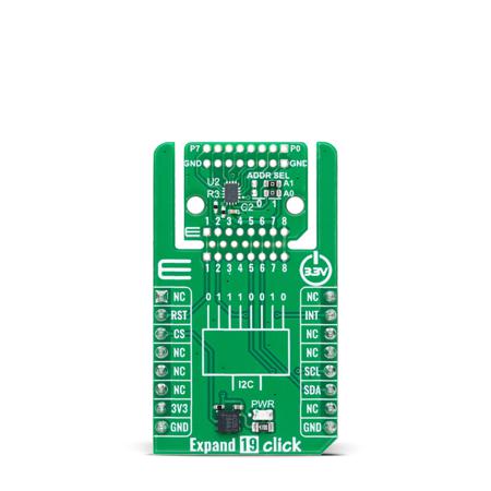 MIKROE-6400 MikroElektronika 8 Bit I2C Bus I/O Expander From Texas Instruments TCAL9538 Radio Converter Module for And LEDs, Such