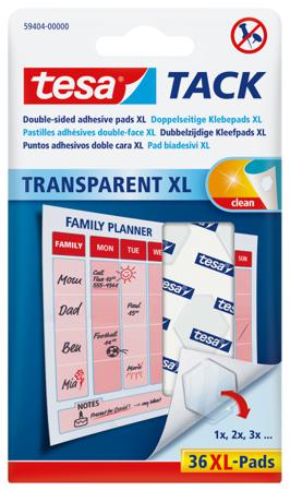 59404-00000-00 Tesa 59404 White Double Sided Tape, 0.001mm Thick, Synthetic Rubber Backing, 3mm x 3mm