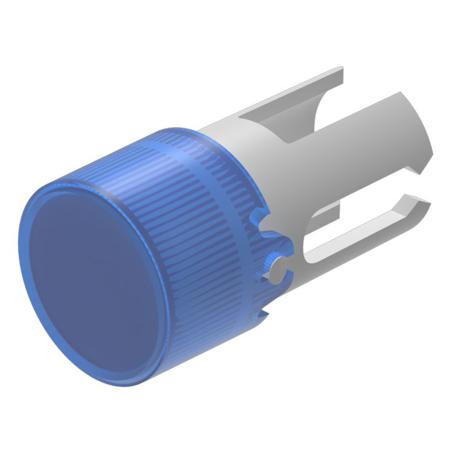 19-932.6 Indicator Lens Round Style, Blue, 7.3 diameter