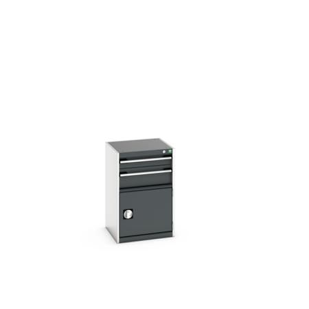 40010023.19V Bott 2 Cabinet, Steel, 800mm x 525mm x 525mm, Anthracite Grey, Light Grey