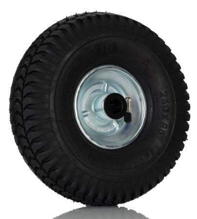858-900 RS PRO Black Rubber Shock Absorbing Trolley Wheel, 200kg