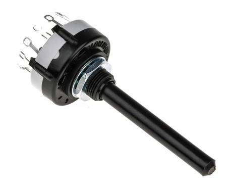 CK1030 Rotary Switch, 6 Way, Solder Tab