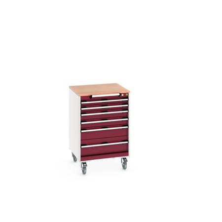 40402151-24V Bott, 6 Drawer Sheet Steel Floor Standing Storage Cabinet, 650 X 650 X 990mm