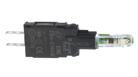 ZB6EM4B Schneider Electric Harmony Series Light Block, 230/240V ac/dc, Red Light