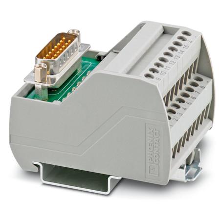 2322155 Phoenix Contact 15-Contact Male Interface Module, D-sub Connector, DIN Rail Mount, 2.5A