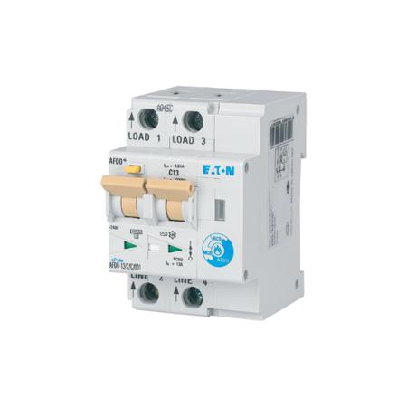 187183 AFDD-13/2/C/001-A Eaton AFDD, 13A Current Rating, 2P Poles, 10mA Trip Sensitivity, Type C, Eaton Moeller Range