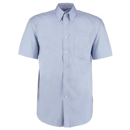 KK109A-LBL-19 Shirt Oxford Short Sleeve Light Blue - 1