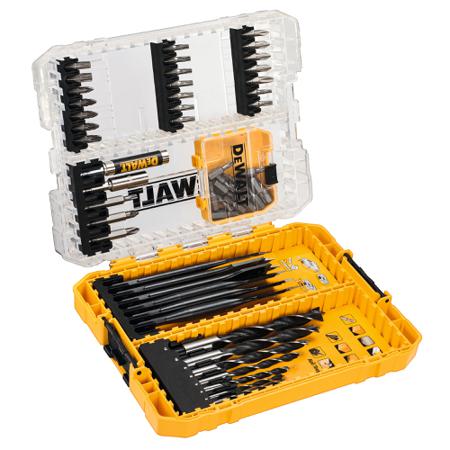 DT70758-QZ DeWALT 57-Piece Masonry Drill Bit Set for Masonry, 50mm Max, 3mm Min, HSS Bits