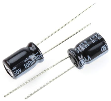UVY1H101MPD Nichicon 100μF Aluminium Electrolytic Capacitor 50V dc, Radial, Through Hole -