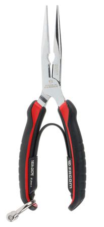 185.20CPESLS Facom Long Nose Pliers, 200 mm Overall, Straight Tip, 75mm Jaw