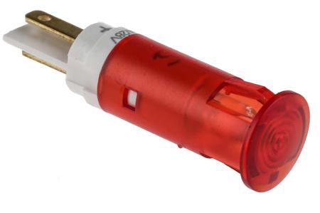 SKGH10024 Signal Construct Red Panel Mount Indicator, 24 → 28V, 10mm Mounting Hole Size