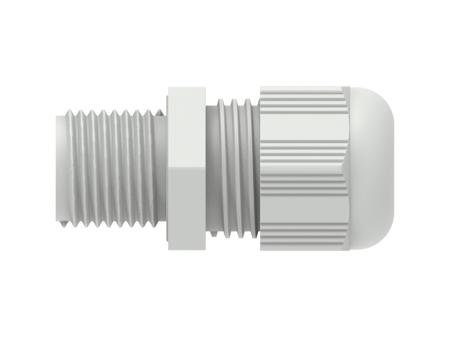 1SNG601034R0000 1SNG Series Light Grey PA 6 Cable Gland, M16 Thread, 4mm Min, 8mm Max, IP66, IP68