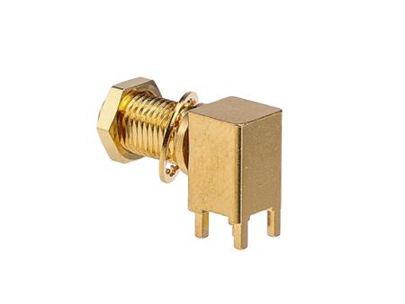 73251-2207 Molex, SMA Right Angle 50Ω PCB Mount SMA Jack, jack, Gold, Solder Termination