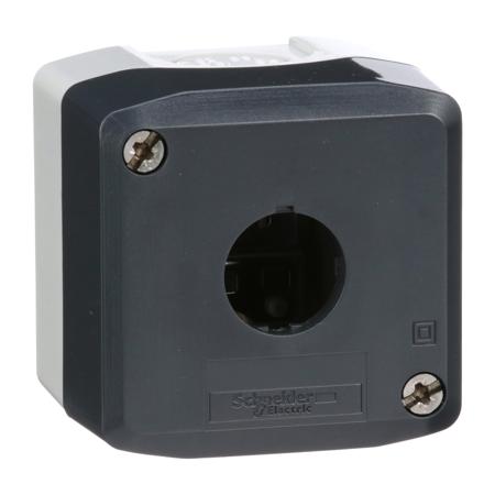 XALD01 Schneider Electric Grey Polycarbonate XALD Empty Control Station - 1 Hole 22mm Diameter