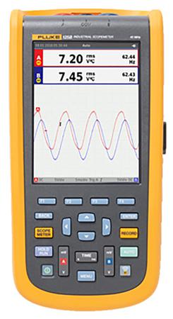 FLUKE-123B/UK/S Fluke 123B/UK/S 120B Series, 20MHz Handheld Oscilloscope, 2 Analogue Channels - UKAS Calibrated