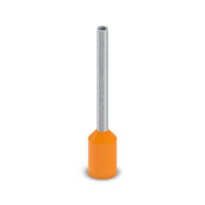 2100129 Phoenix Contact, AI-GB Insulated Bootlace Ferrule, 12mm Pin Length, 1.1mm Pin Diameter, Orange
