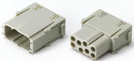 09140083001 Han-Modular Series Male Module, Rated At 16A, 400 V, For Use With Heavy Duty Power Connectors, Han EE