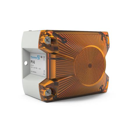 21513644055 Pfannenberg PY L-S Series Amber Blinking, Continuous, Flashing Beacon, 115 → 230 V ac/dc, 120 V ac/dc, Panel