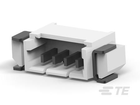 1734261-4 TE Connectivity AMP Series Right Angle Board PCB Header, 4 Contact(s), 1.25 mm Pitch, 1 Row, Shrouded