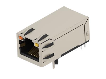 2489116-1 TE Connectivity 24891 Series Female Ethernet Connector, Hole Mount, Cat5 Right Angle 1 Port 8 -Way