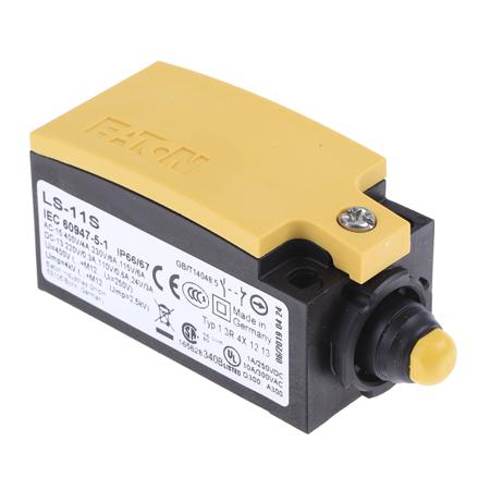 266105 LS-11S Eaton LS-Titan Series Plunger Limit Switch, NO/NC, IP66, IP67, Plastic Housing, 415V ac Max, 6A Max