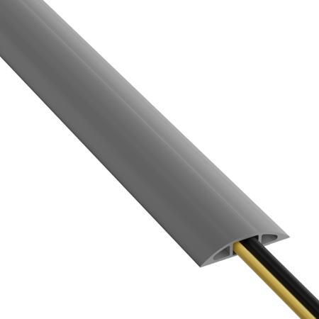 137-634 RS PRO 4.5m Grey Cable Cover in PVC, 17mm Inside dia.