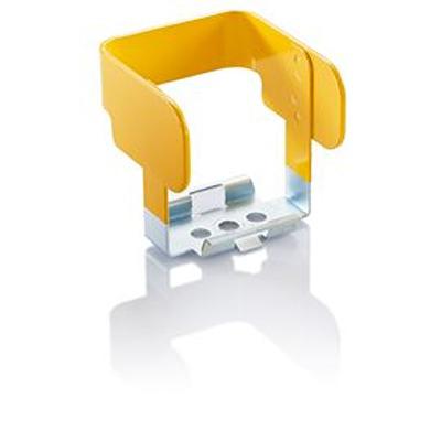 5.00.456.003/0000 RAFI Yellow Push Button Flip Guard for Use with E Box Protective Collar, 60.5 x 57 x 57.5mm