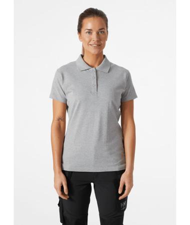 79168_930-S Helly Hansen Classic Grey 100% Cotton Polo Shirt, UK- S, EUR- S