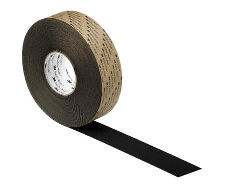 BAD25N 3M Black PVC 20m Hazard Tape, 1mm Thickness