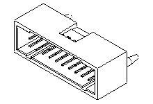 15-47-7508 Molex 70568 Series Vertical Through Hole PCB Header, 8 Contact(s), 2.54 mm Pitch, 2 Row, Shrouded