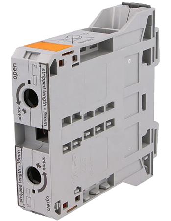 285-195 WAGO  285 Series Grey, 95mm², Single-Level, Power Cage Clamp Termination