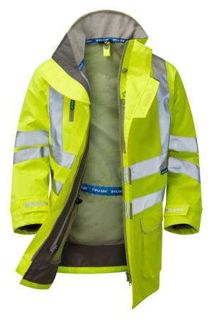 P421-L PULSAR P421 Yellow Hi Vis Jacket, L