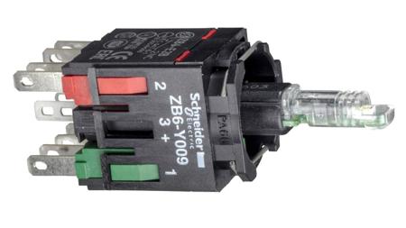 ZB6ZB11B Schneider Electric Harmony Series Contact & Light Block, 12 → 24V, White Light, 1NO