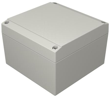 041212080 Rose Aluform Series Grey Die Cast Aluminium Enclosure, IP66, IK09, Grey Lid, 120 x 120 x 81mm