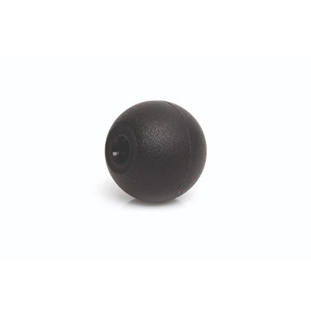 284-5368 RS PRO Black Thermoplastic Ball Clamping Knob, M6, Threaded Mount