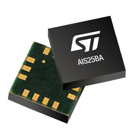 AIS25BATR STMicroelectronics 3-Axis Surface Accelerometer 1.71 V 2.1 V, I2C, TDM, LGA-14L, 14-Pin