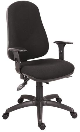180-9718 RS PRO Black Fabric Typist Chair