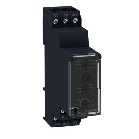 RE22R2MMW Schneider Electric Harmony Time Series DIN Rail Mount Timer Relay, 240V ac, 2-Contact, 0.1 Secs, 100 Hrs, DPDT