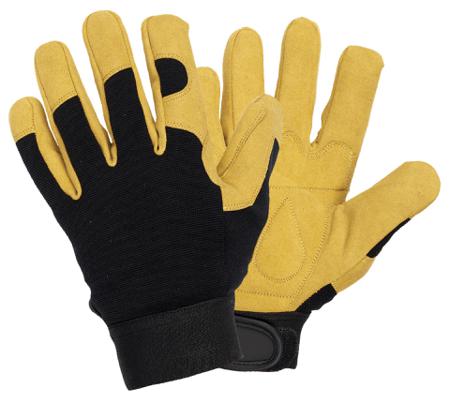 FRMAGF-T8 Solidur FRMAGF Black, Yellow Nylon, Polyurethane Gloves, Size 8