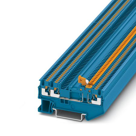 3210312 Phoenix Contact  PT 1.5/S-TWIN-MT BU Series Grey, Push In Termination