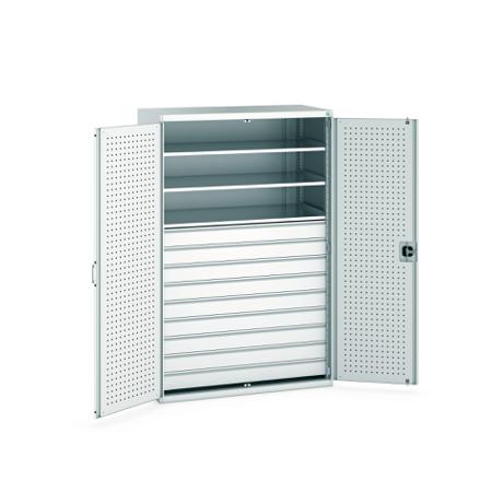 40022089-16V Bott 2 Door Sheet Steel Floor Standing Cupboard, 1300 X 650 X 2000mm