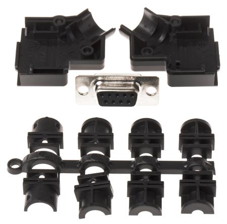 MHD45PPK9-DB9S-K MH Connectors MHD45PPK 9 Way 45 ° D-sub Connector