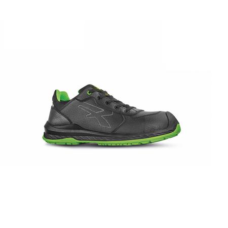 0RI20324-48 UPower Red Industry Green Unisex Black, Green Composite Toe Capped Safety Shoes, UK 13, EU 48