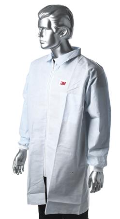 4400W2XL 3M White Unisex Visitor Coat, XXL