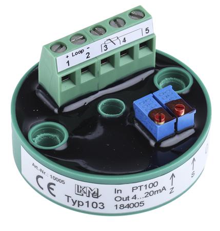 LKM 103/2 LKMelectronic LKM 103 Temperature Transmitter PT100 Input, 24 V