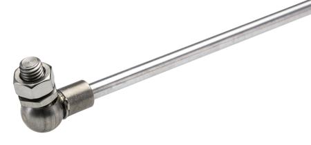 268-7070 RS PRO Stainless Steel Gas Strut, with Ball & Socket Joint, 476mm Extended Length, 200mm Stroke Length