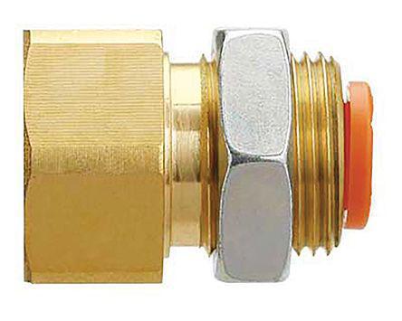 KQ2E07-35N SMC Pneumatic Straight Threaded-to-Tube Adapter, NPT 1/4 Male, Push In 1/4 in