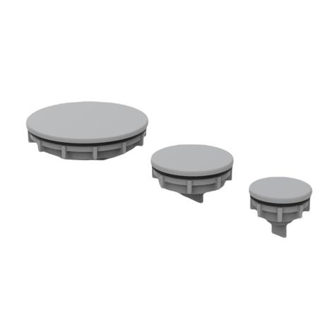 ASPB05075NM nVent HOFFMAN ASPB Series Polyester Seal for Use with Extra Pushbutton Holes, 40 x 22 x 3mm