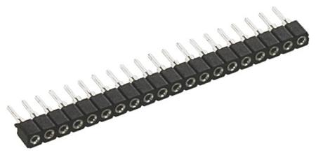 831-87-005-10-001101 5 Way Preci-Dip Straight Through Hole 2mm SIL Socket, Solder, 3A 100 V ac, 150 V dc