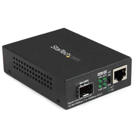 MCM1110SFP StarTech.com RJ45, SC Media Converter, Single Mode, 10/100/1000Mbit/s, Full Duplex 550m